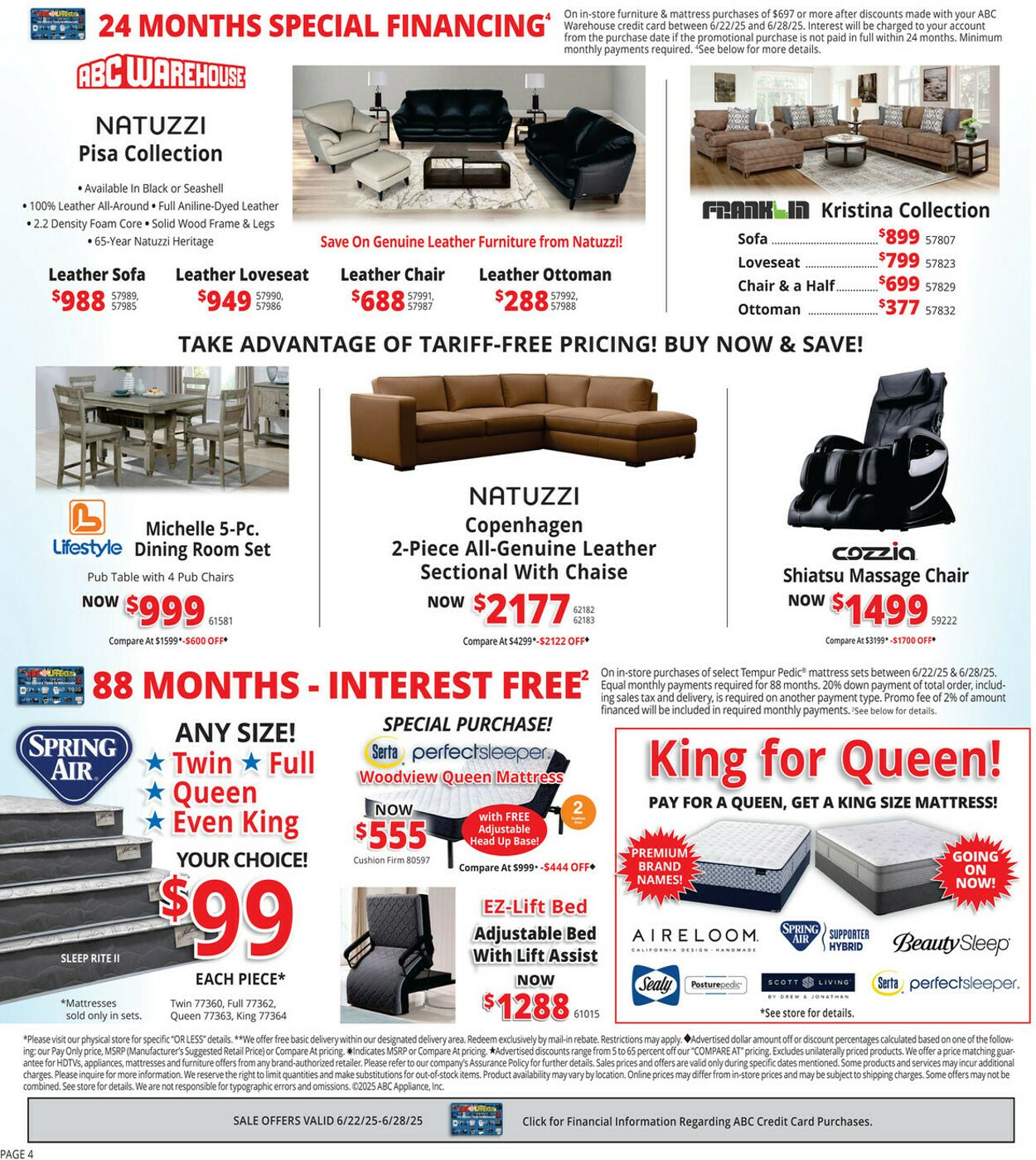 Catalogue ABC Warehouse from 06/22/2025