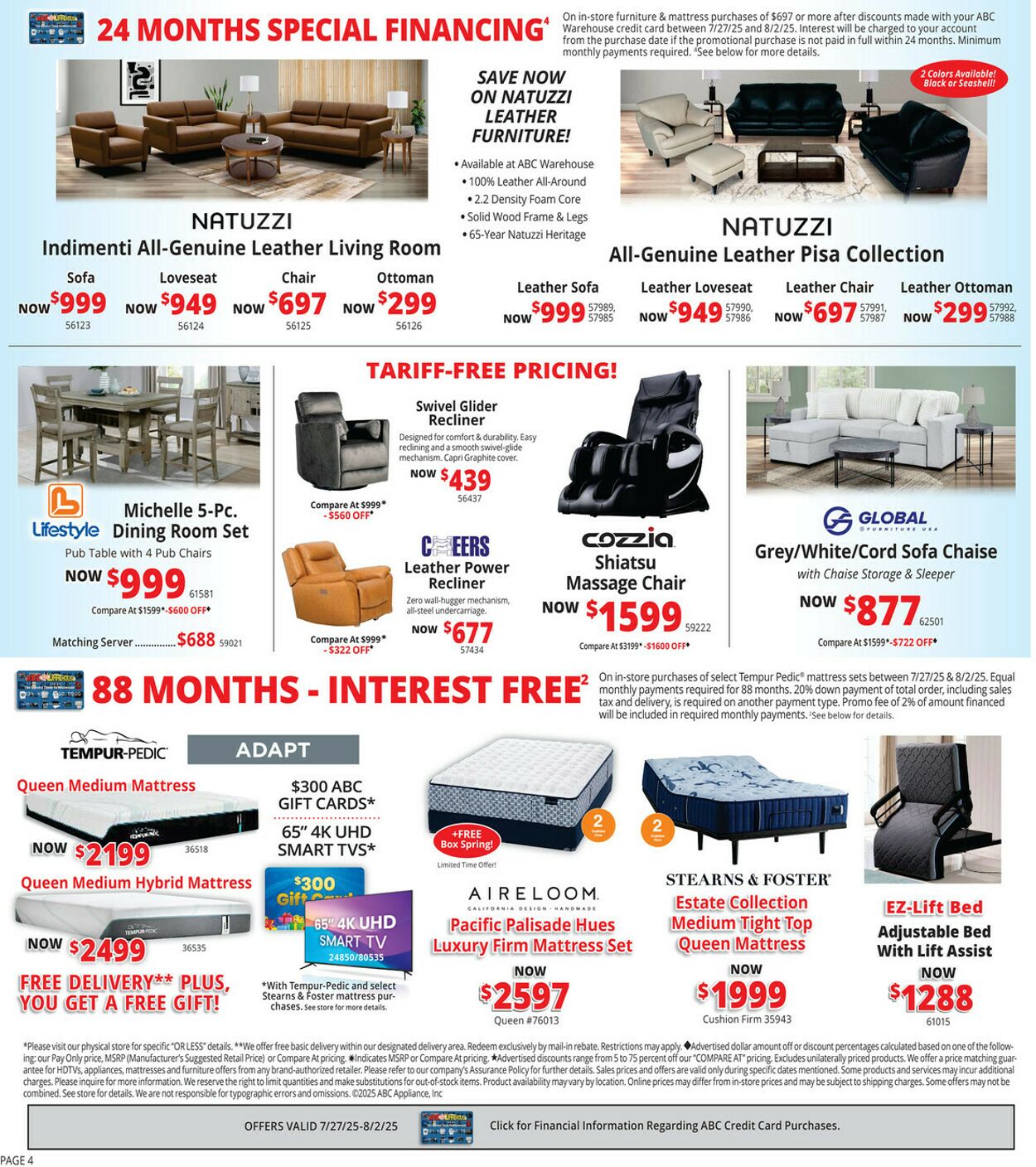 Catalogue ABC Warehouse from 07/27/2025