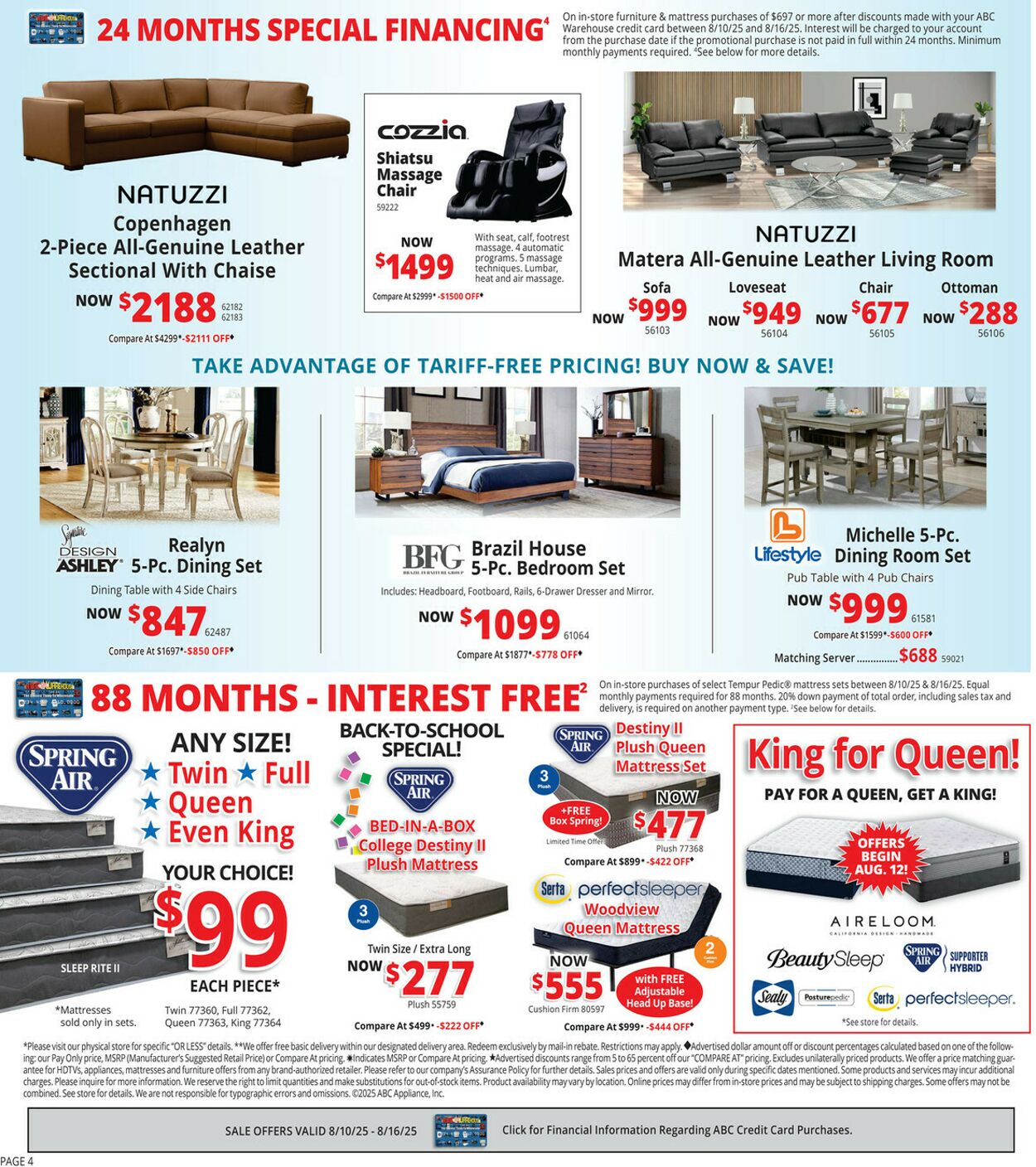 Catalogue ABC Warehouse from 08/10/2025