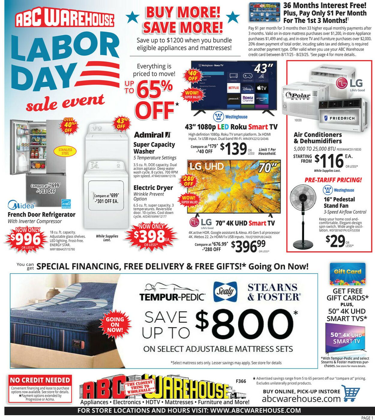 Catalogue ABC Warehouse from 08/17/2025