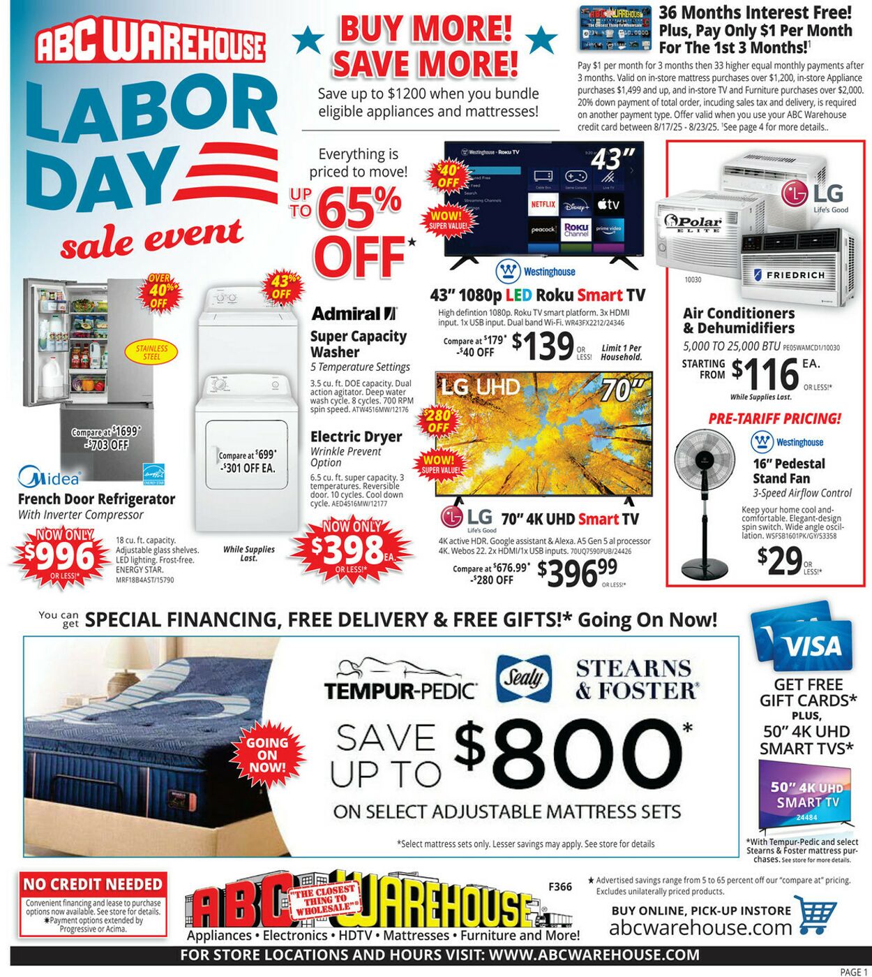 Catalogue ABC Warehouse from 08/17/2025