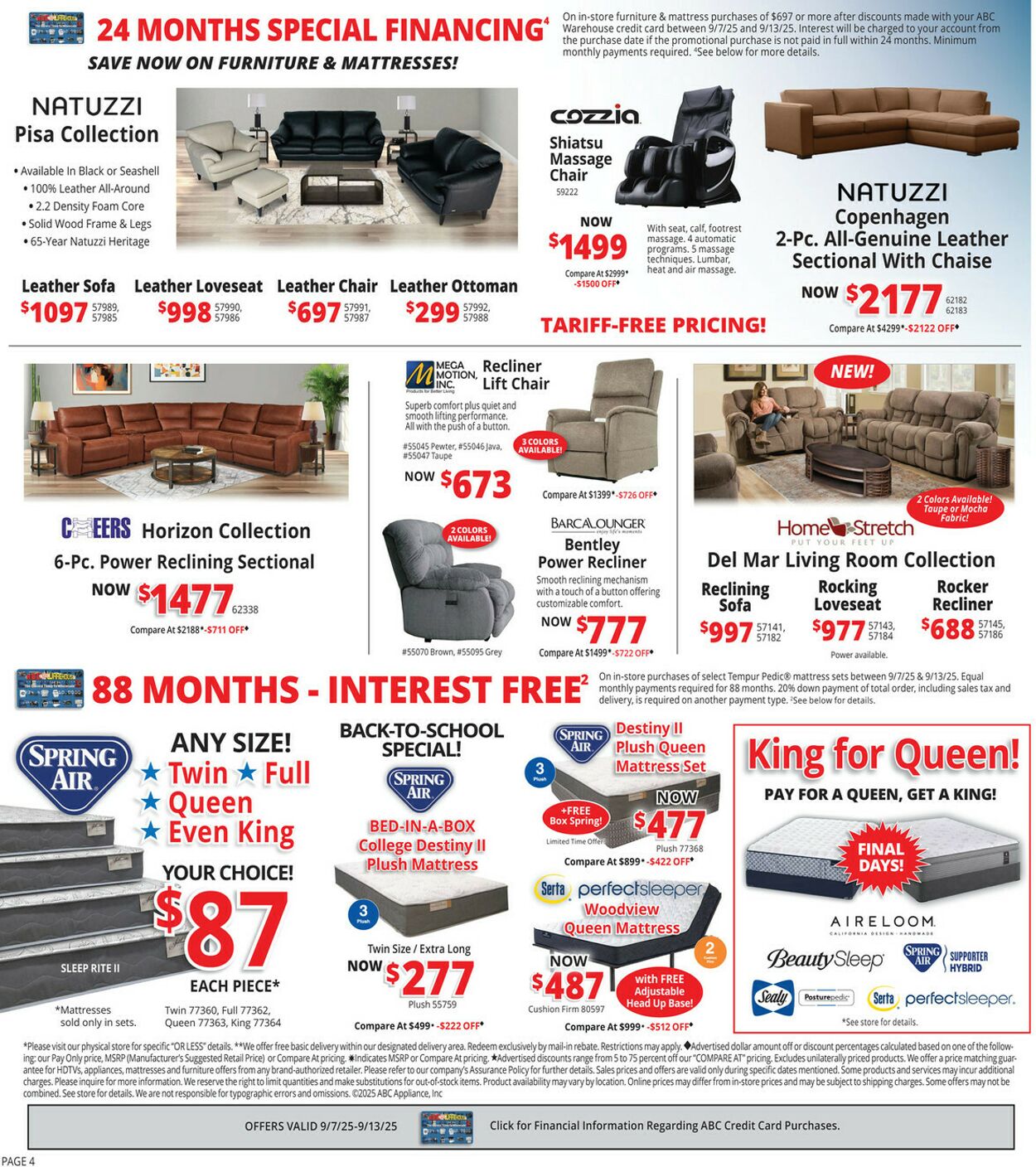 Catalogue ABC Warehouse from 09/07/2025