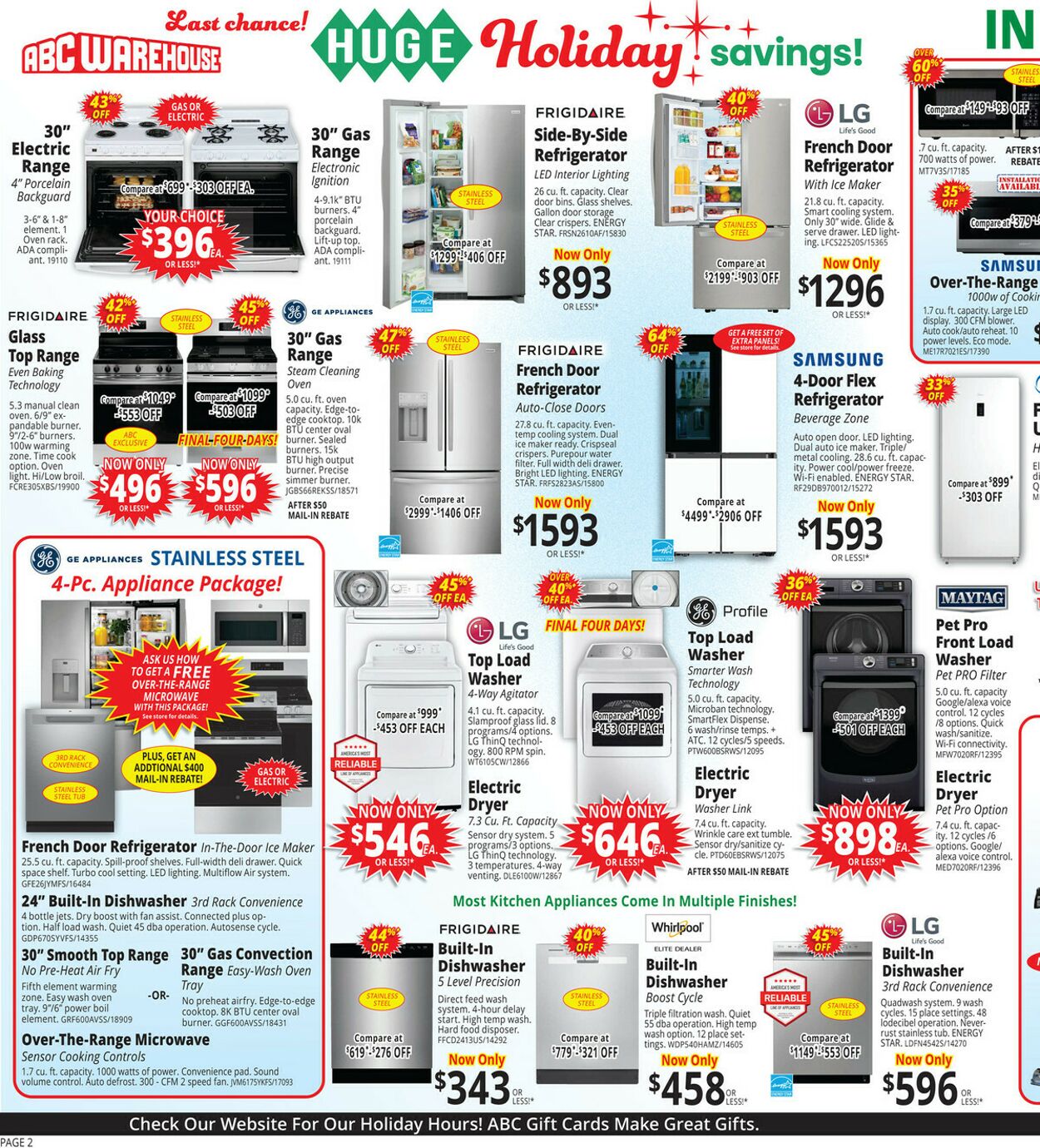 Catalogue ABC Warehouse from 12/21/2025