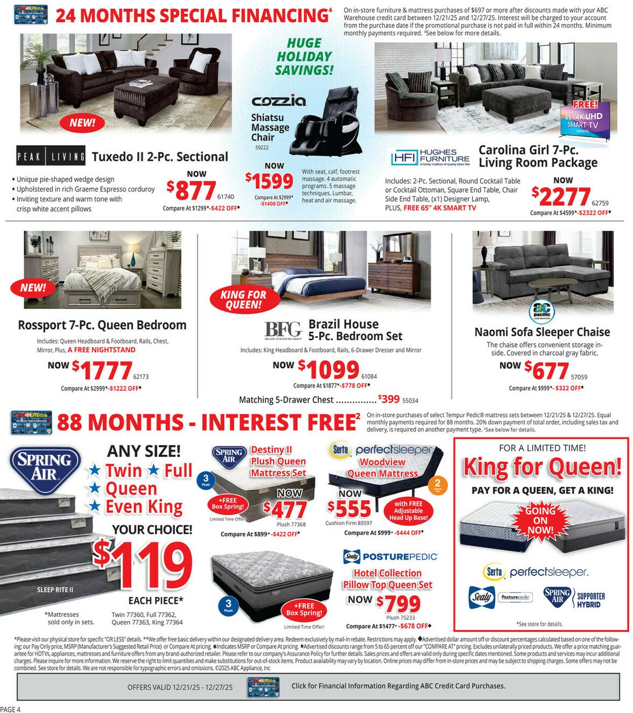 Catalogue ABC Warehouse from 12/21/2025