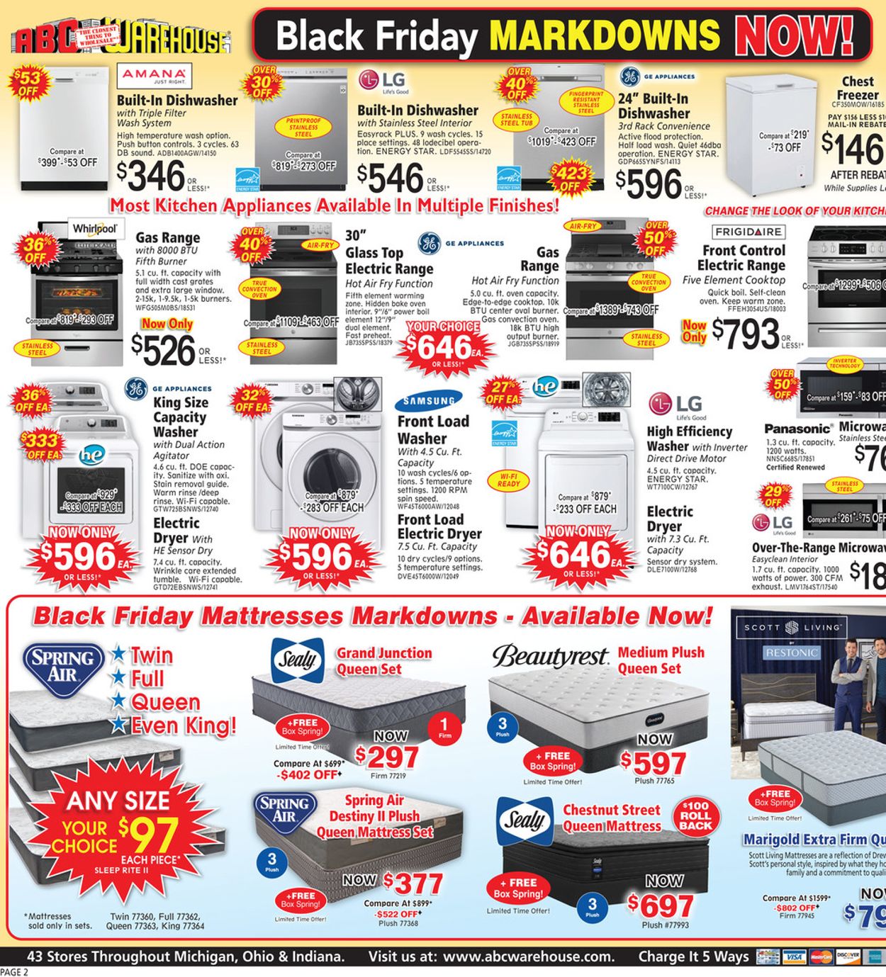 Catalogue ABC Warehouse Black Friday 2020 from 11/15/2020