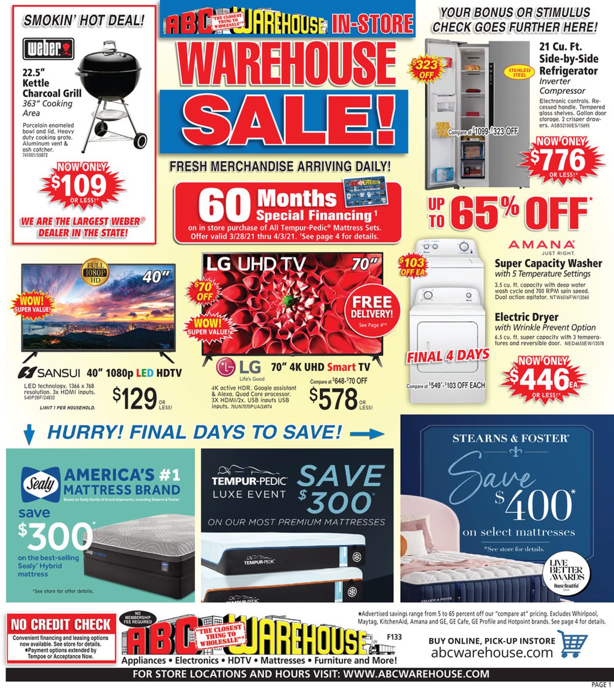 Catalogue ABC Warehouse from 03/28/2021