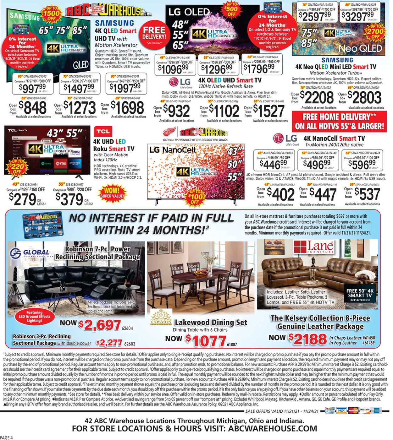 Catalogue ABC Warehouse BLACK FRIDAY AD 2021 from 11/21/2021