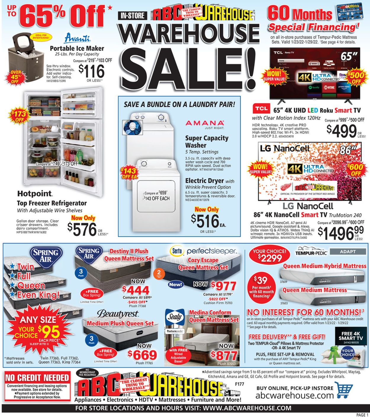 Catalogue ABC Warehouse from 01/23/2022