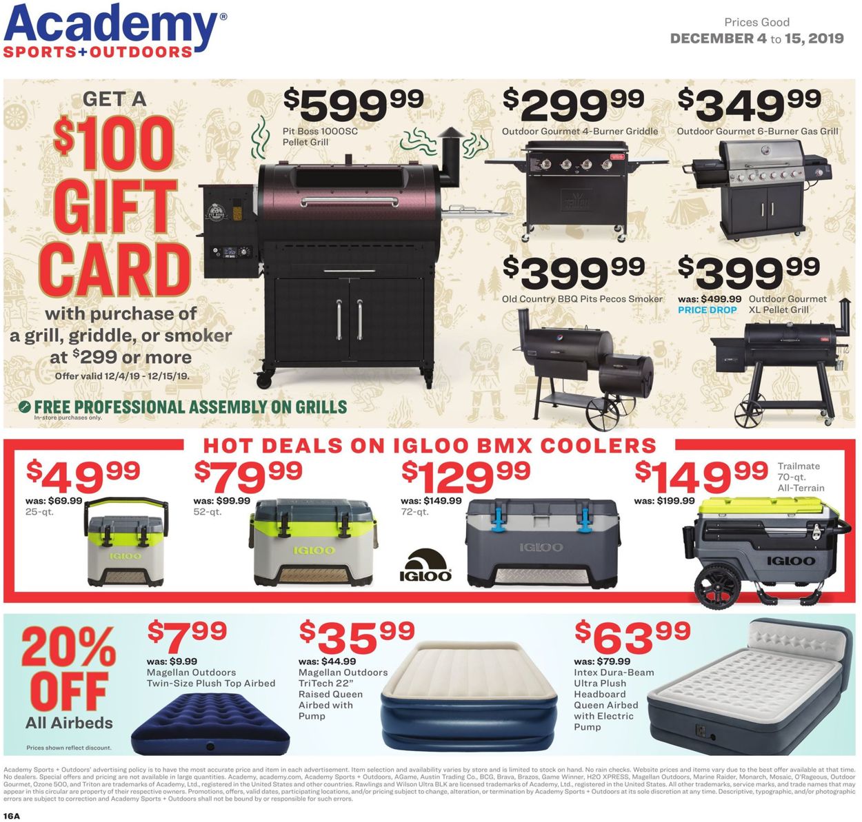 Catalogue Academy Sports - Holiday Ad 2019 from 12/04/2019