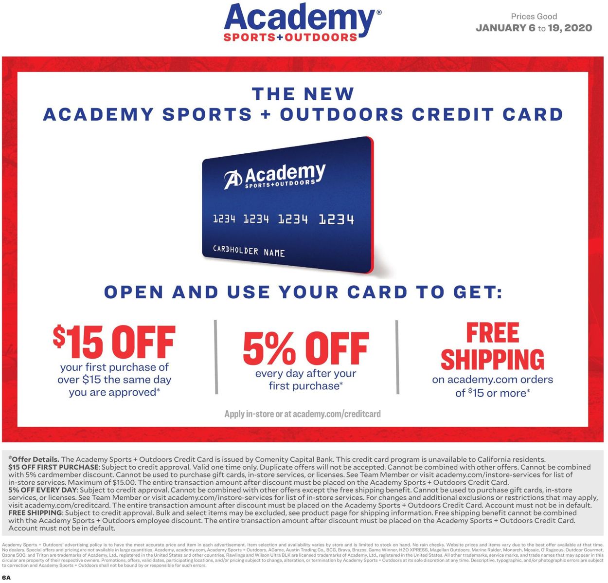 Catalogue Academy Sports from 01/06/2020