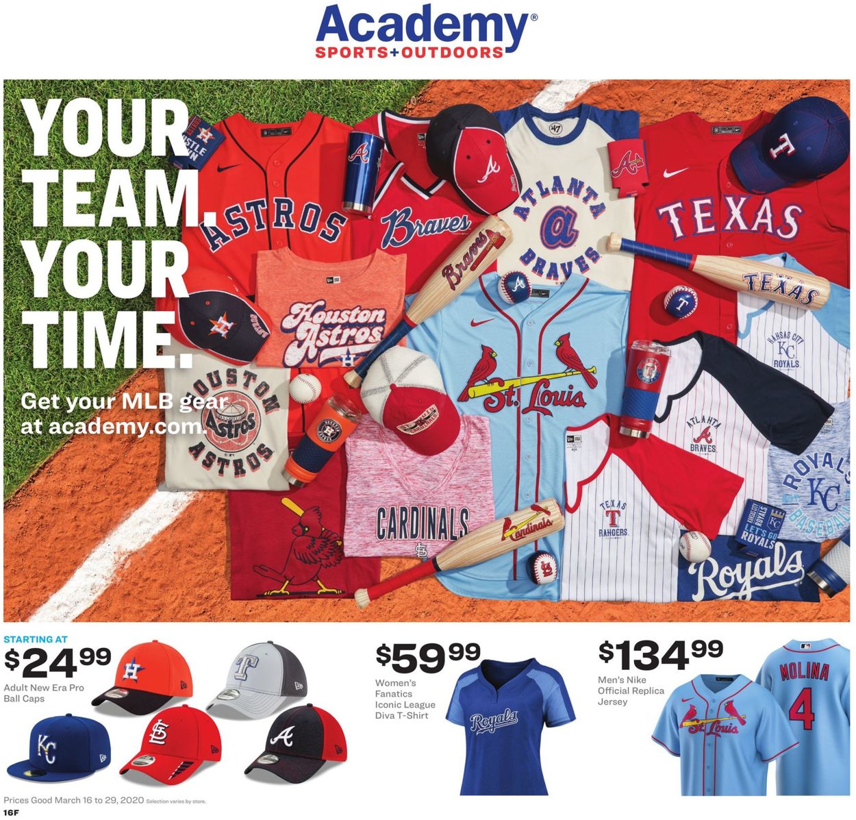 Catalogue Academy Sports from 03/16/2020