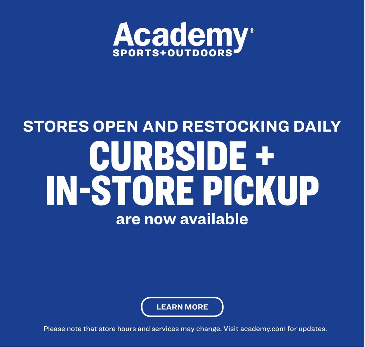 Catalogue Academy Sports from 04/27/2020