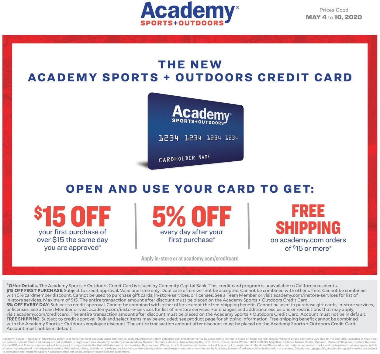 Catalogue Academy Sports from 05/04/2020