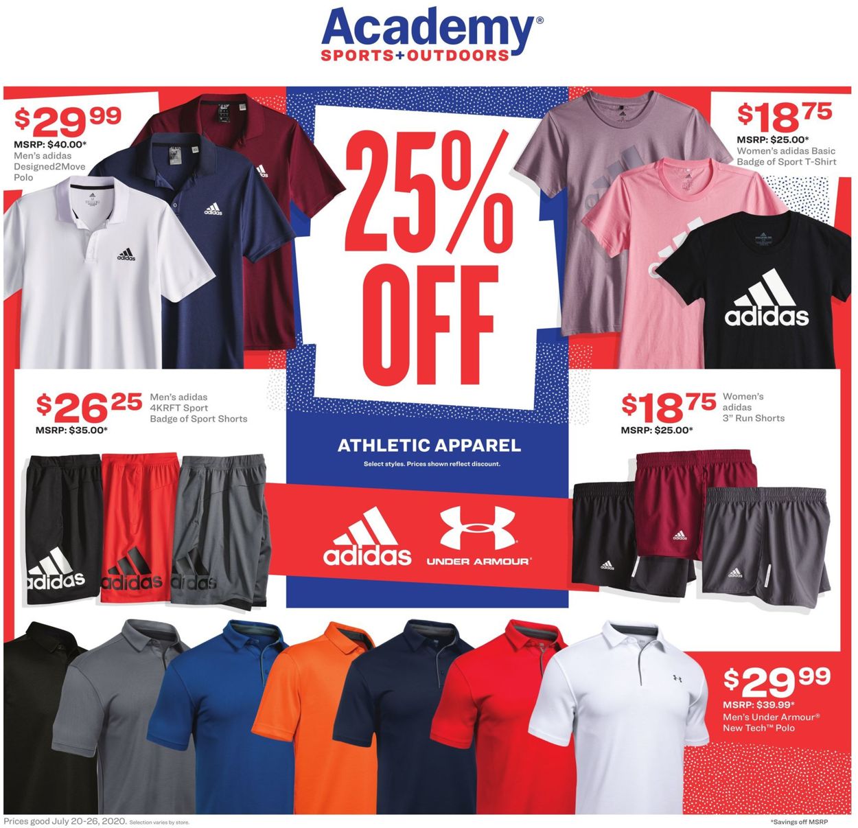 Catalogue Academy Sports from 07/20/2020