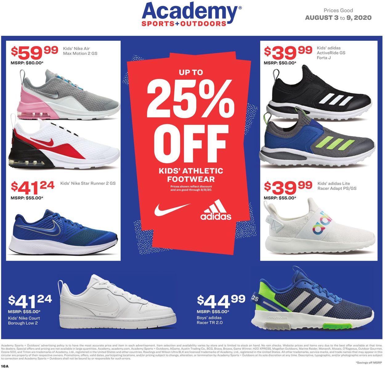 Catalogue Academy Sports from 08/03/2020