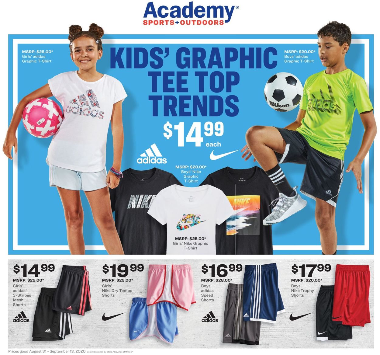 Catalogue Academy Sports from 08/31/2020