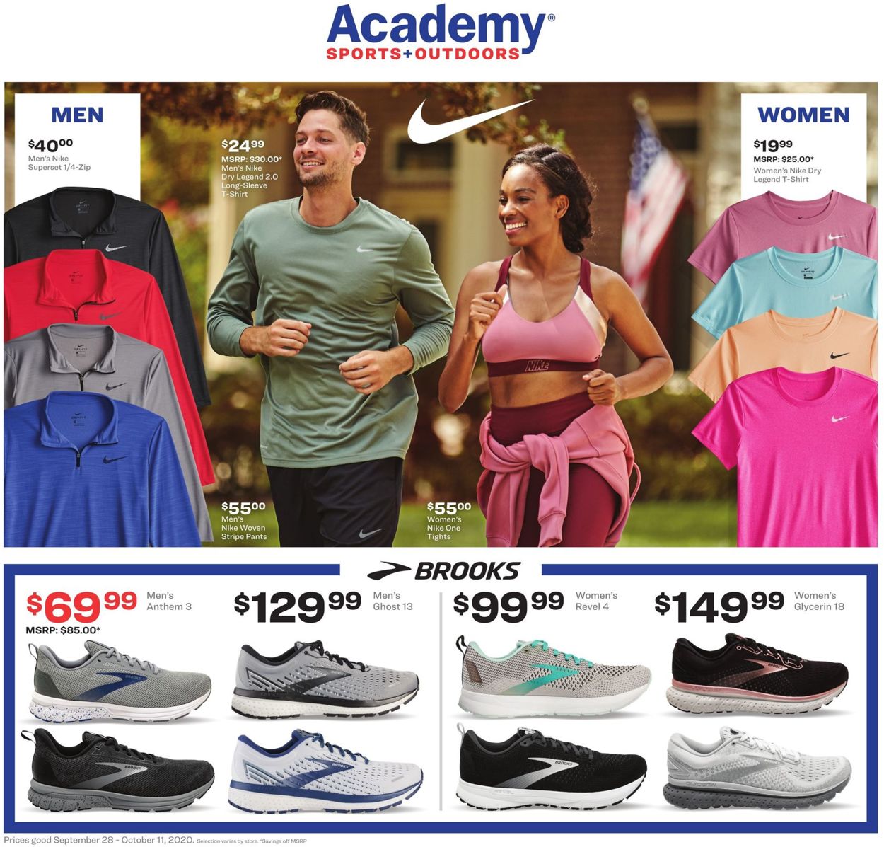 Catalogue Academy Sports from 09/28/2020