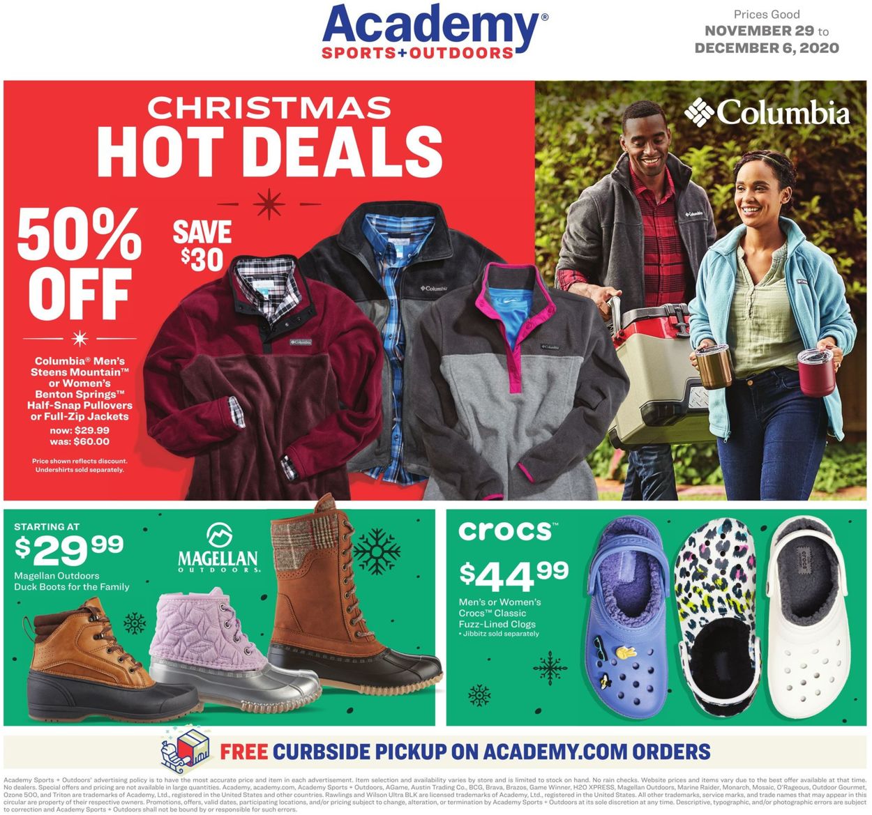 Catalogue Academy Sports Cyber Monday 2020 from 11/29/2020