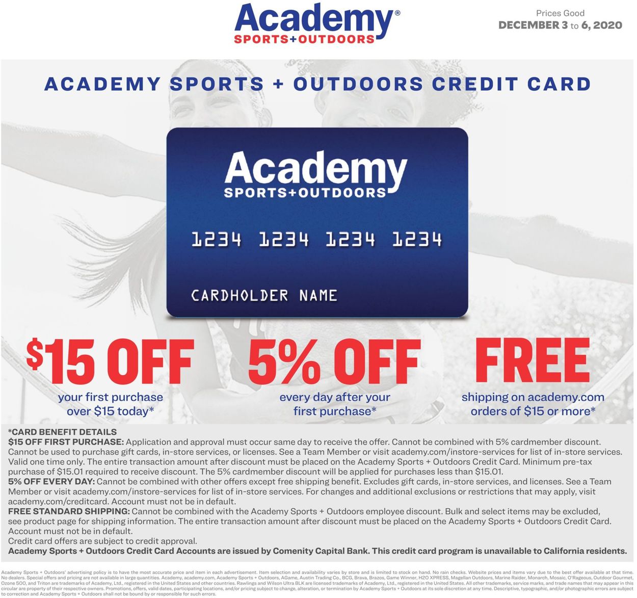 Catalogue Academy Sports from 12/03/2020