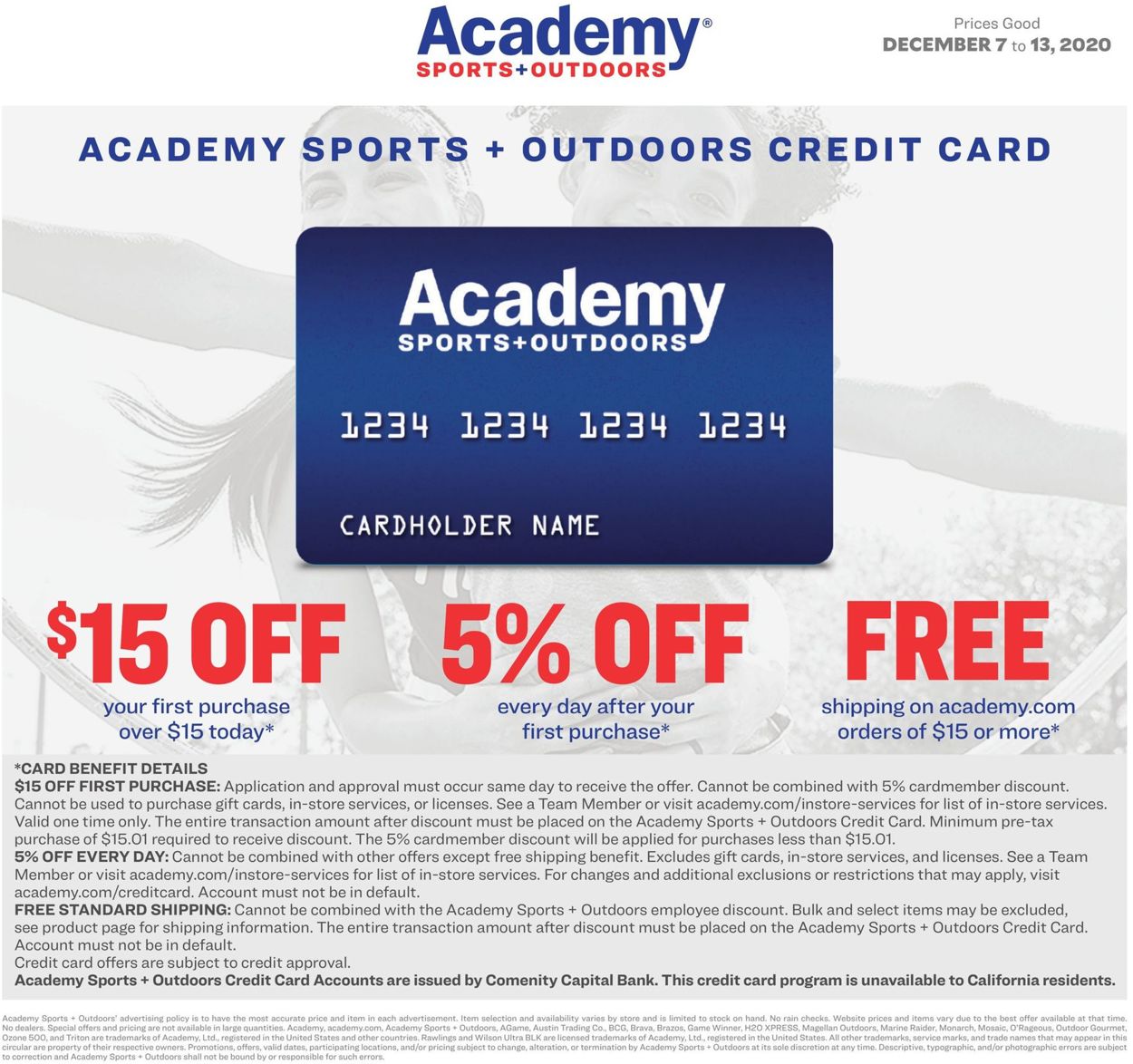 Catalogue Academy Sports from 12/07/2020