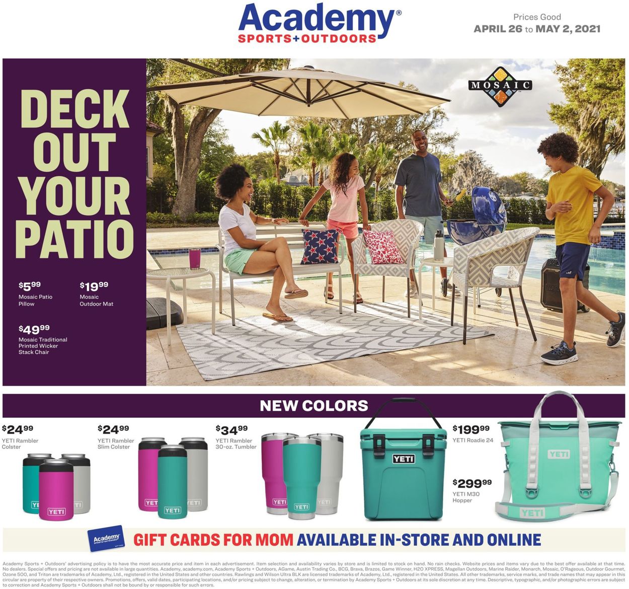 Catalogue Academy Sports from 04/26/2021