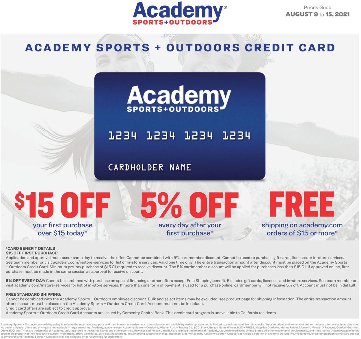 Catalogue Academy Sports from 08/09/2021