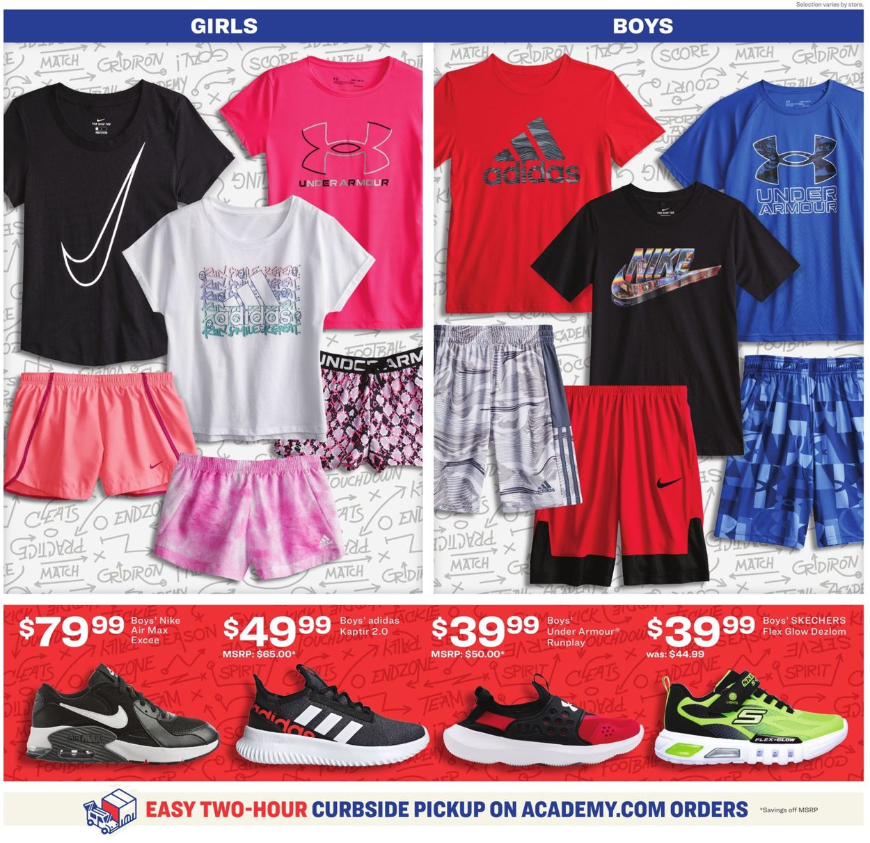 Catalogue Academy Sports from 08/16/2021