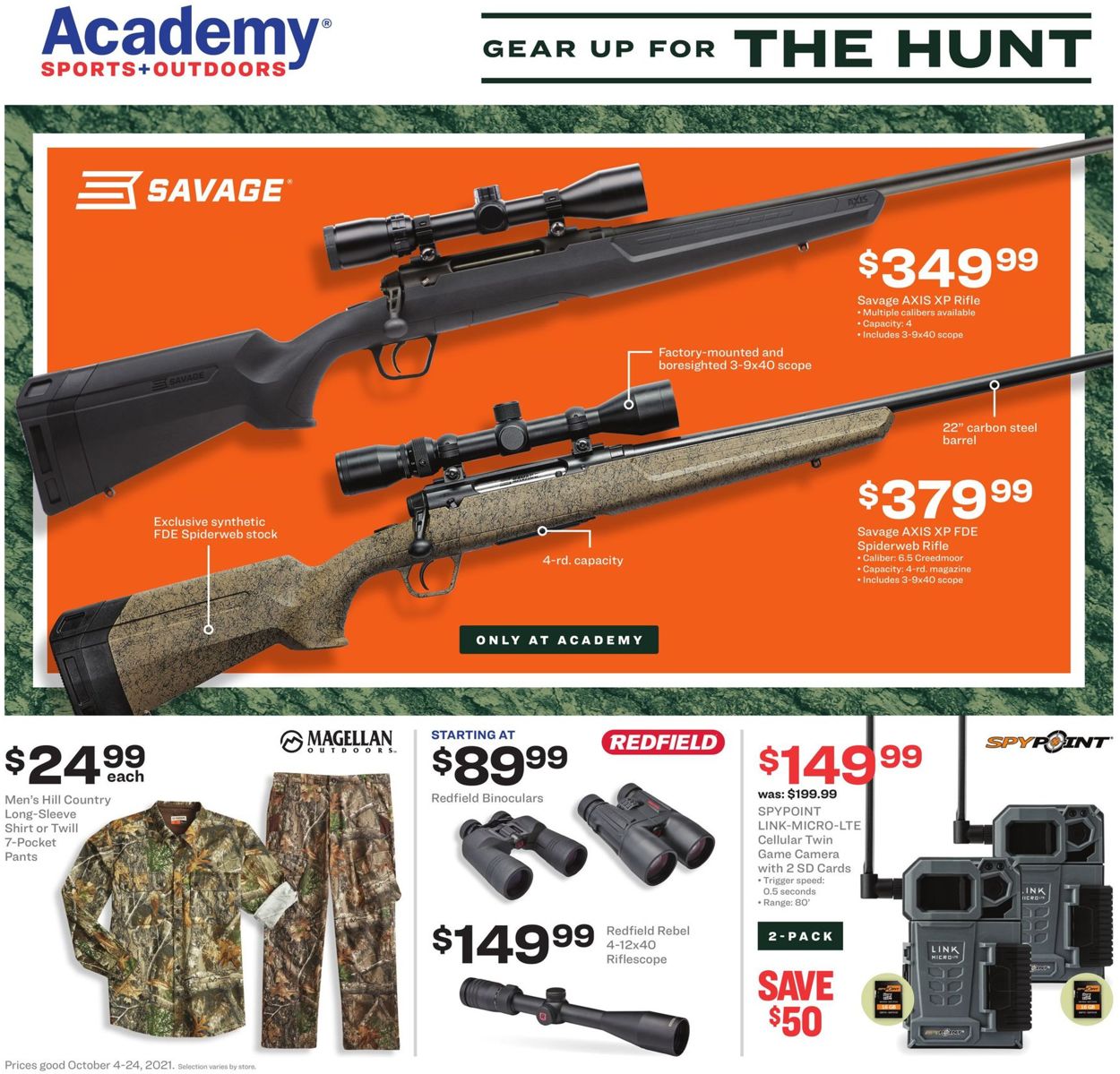 Catalogue Academy Sports from 10/04/2021