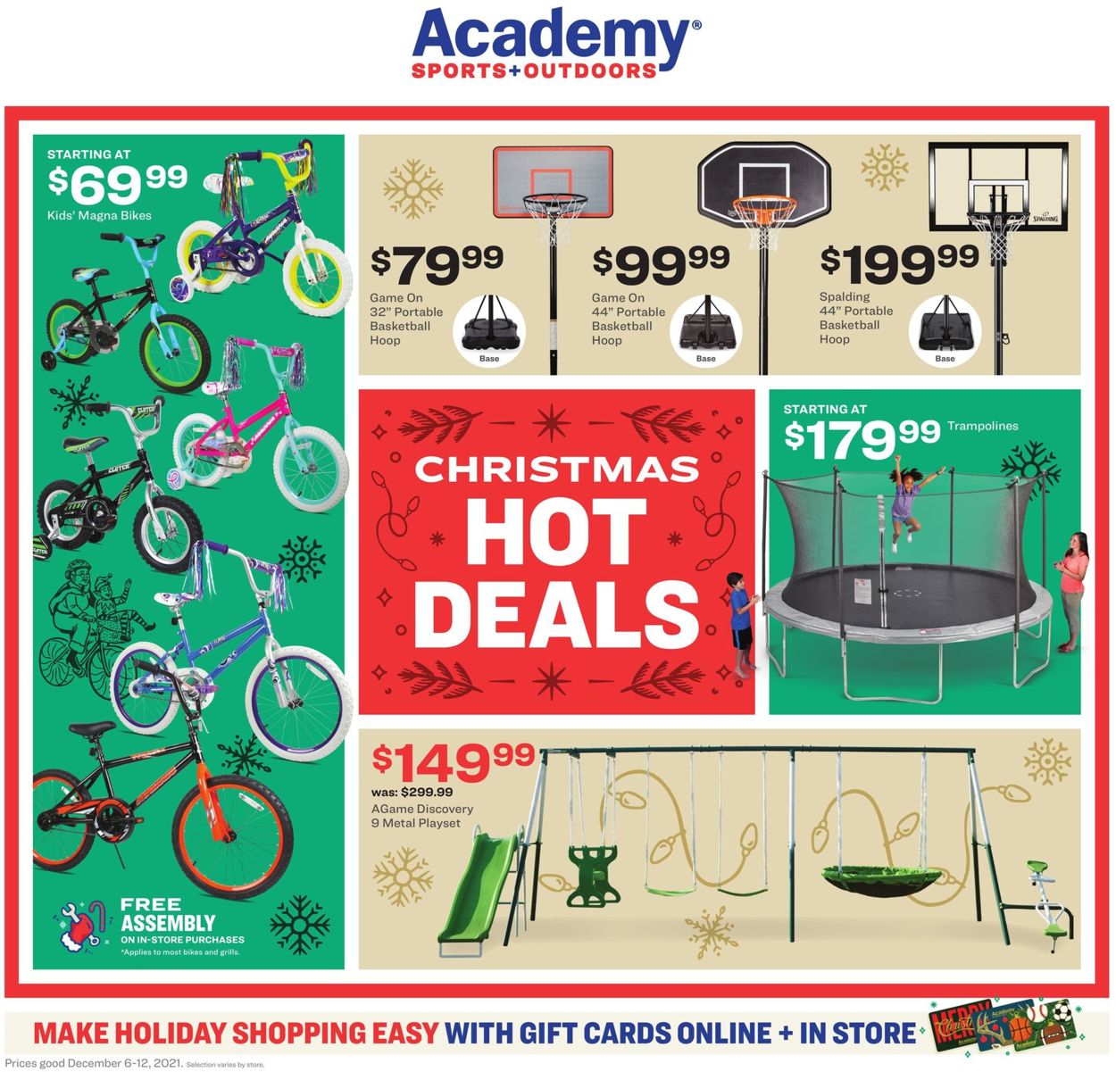 Catalogue Academy Sports HOLIDAY 2021 from 12/06/2021