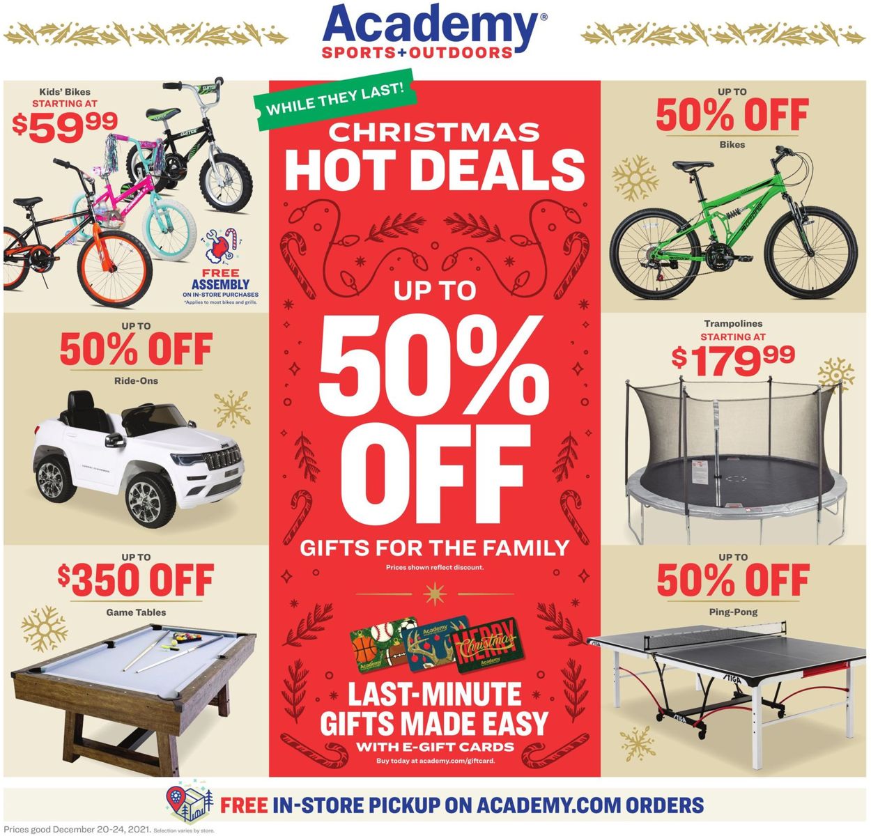 Catalogue Academy Sports HOLIDAY 2021 from 12/20/2021