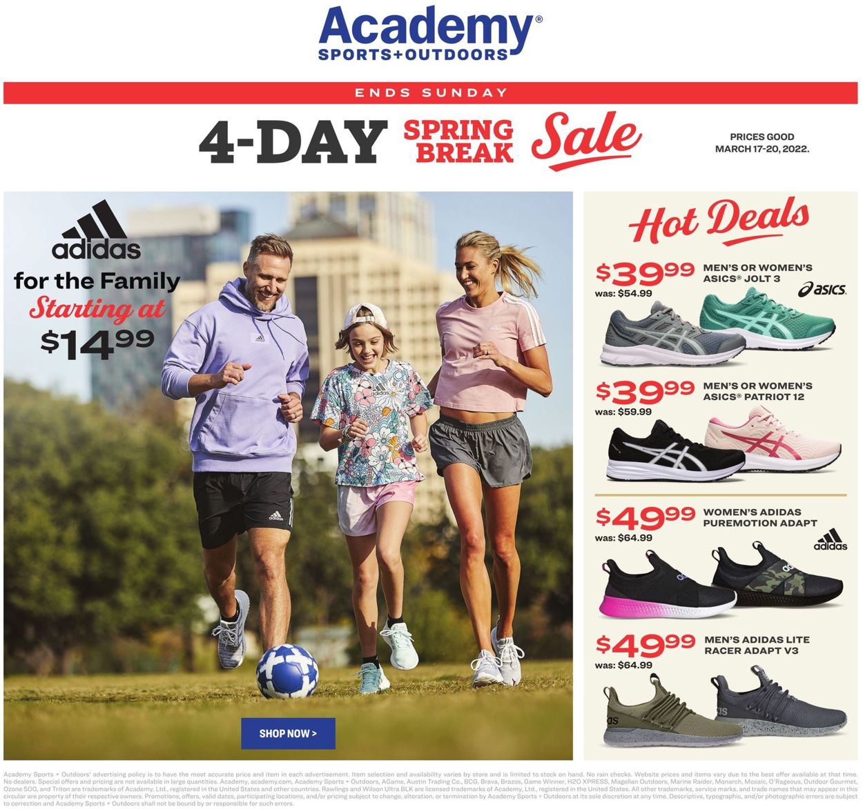 Catalogue Academy Sports from 03/17/2022