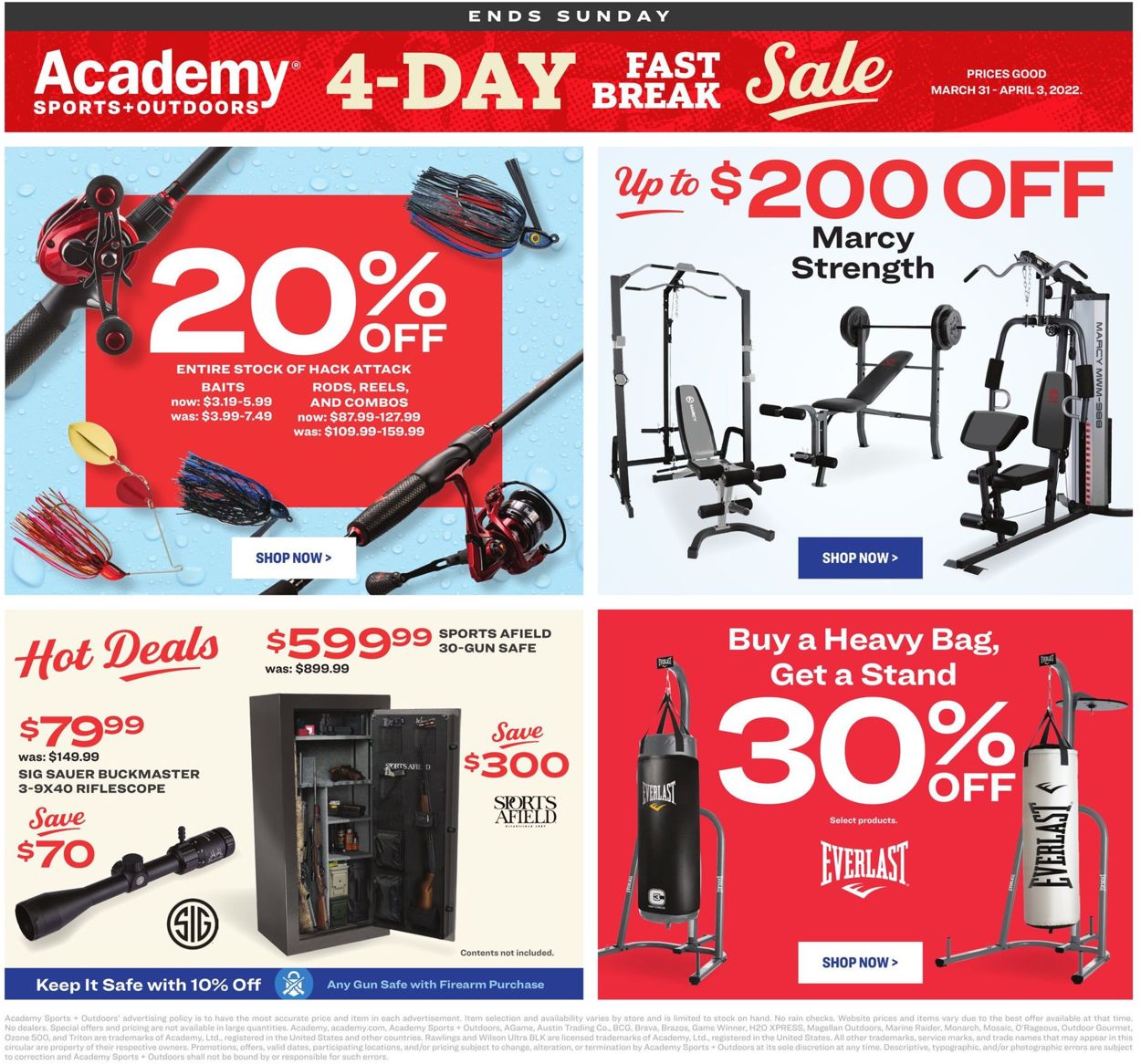 Catalogue Academy Sports from 03/31/2022
