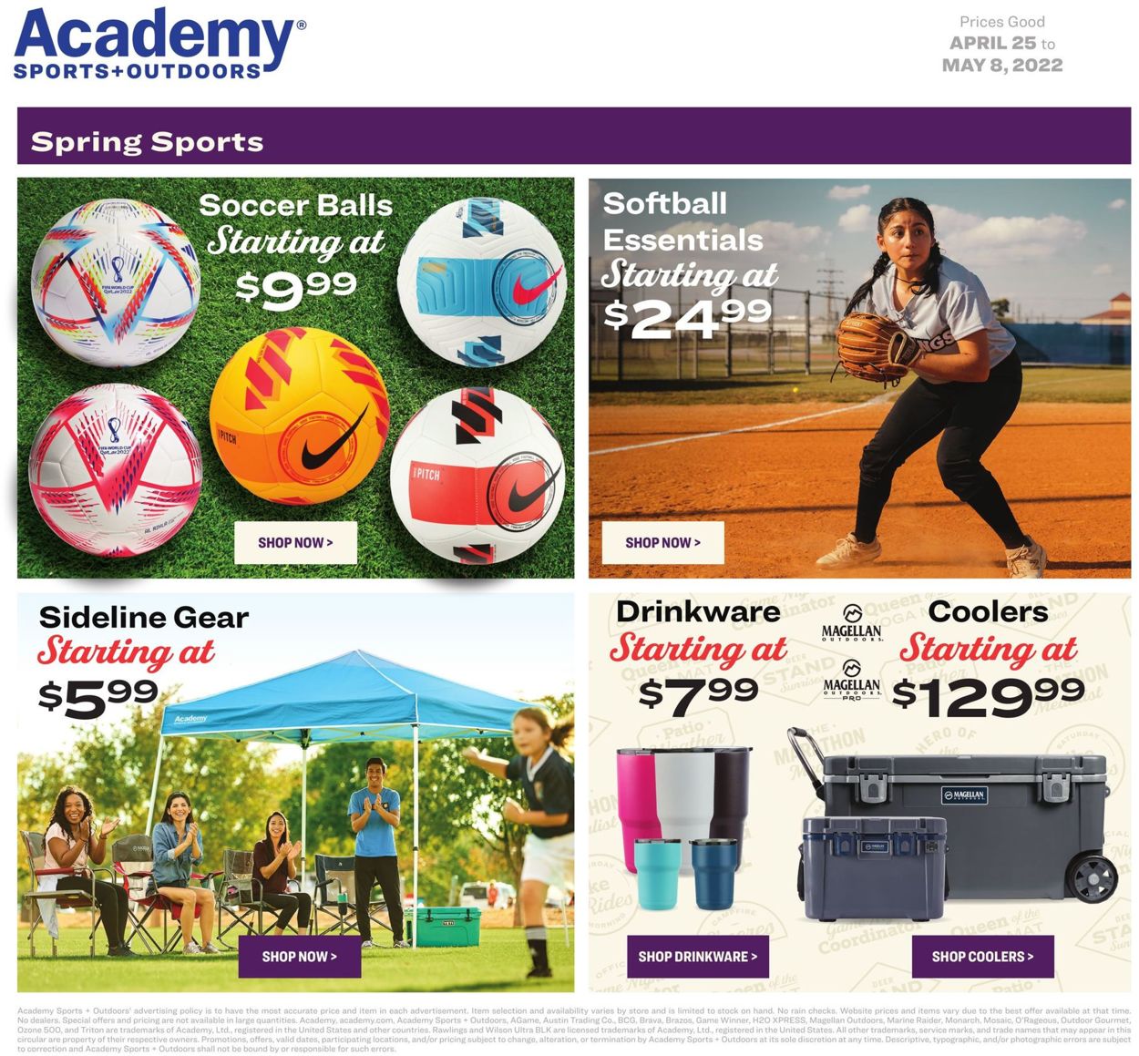 Catalogue Academy Sports from 04/25/2022