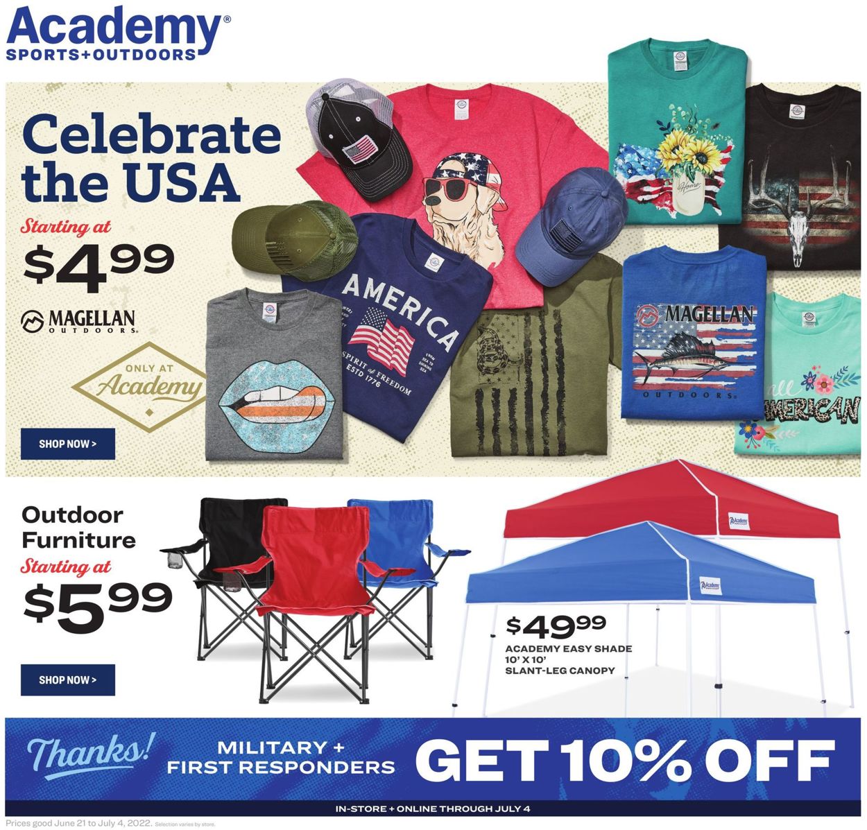 Catalogue Academy Sports from 06/21/2022