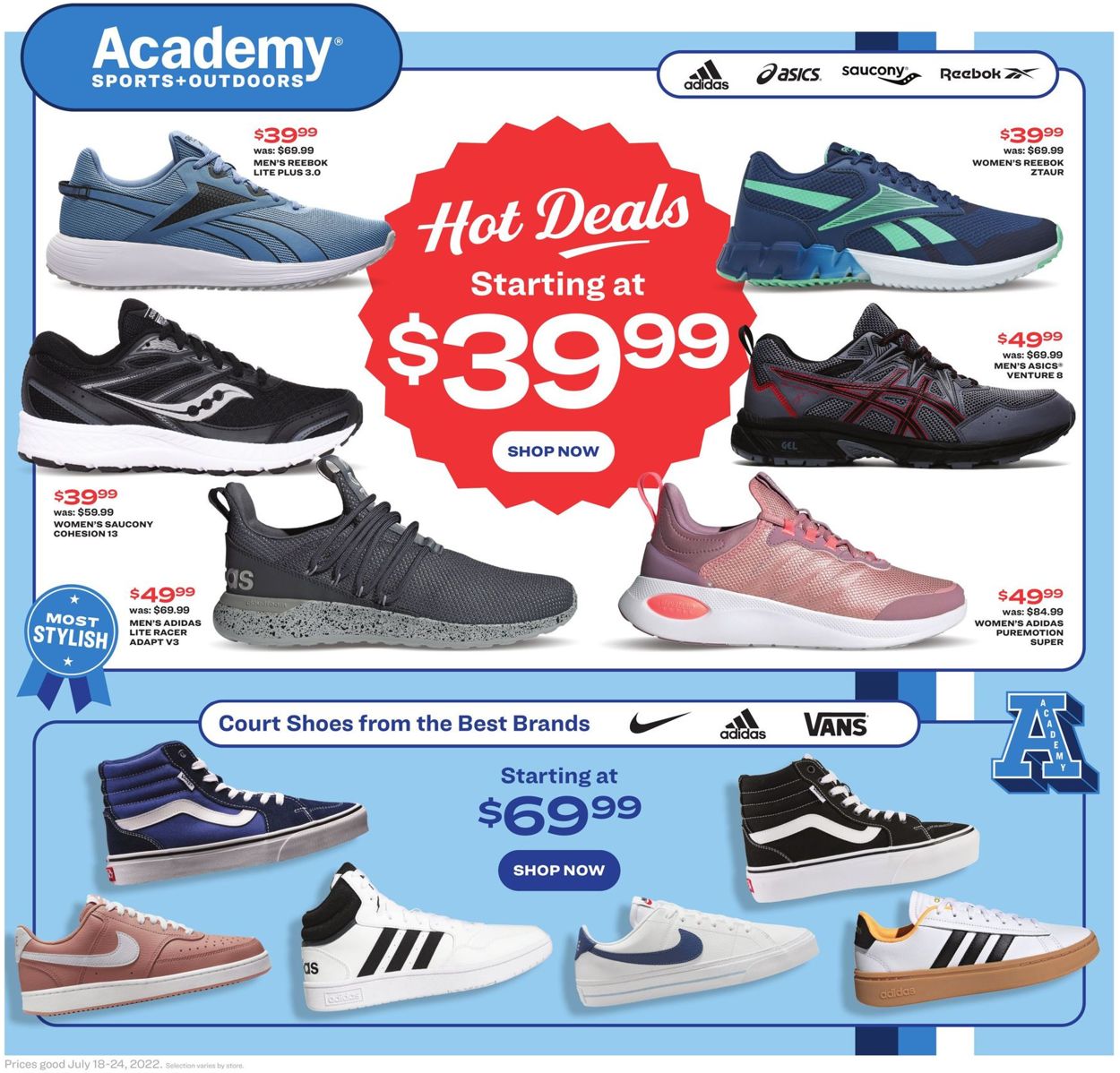 Catalogue Academy Sports from 07/18/2022