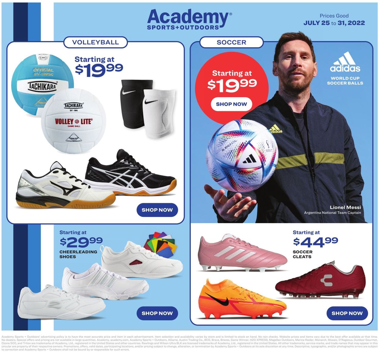 Catalogue Academy Sports from 07/25/2022
