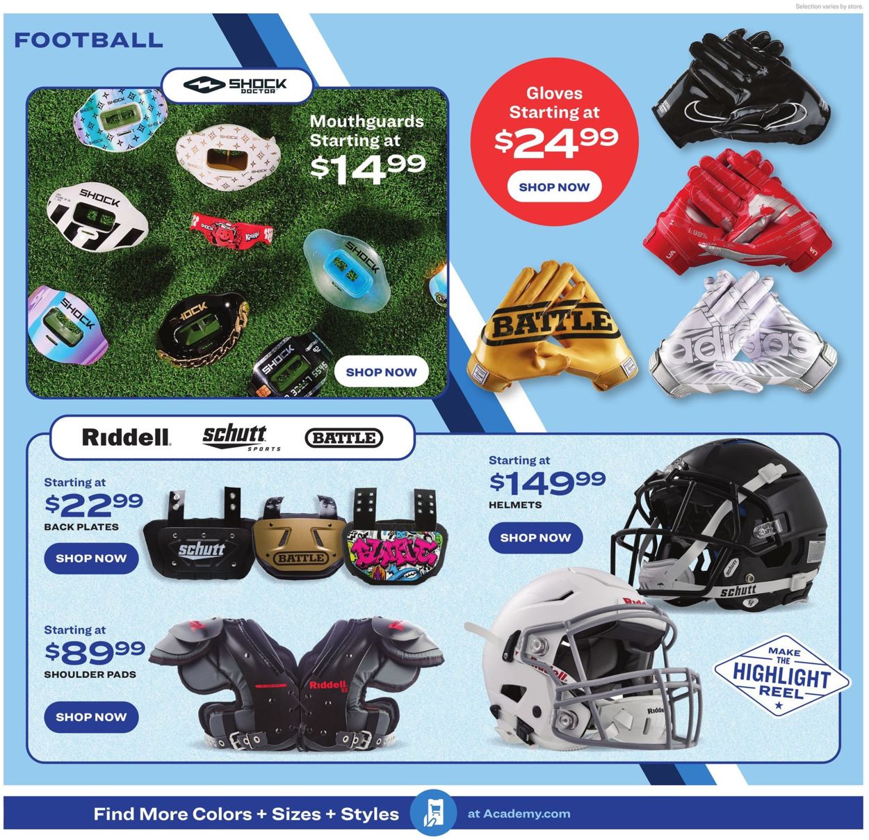 Catalogue Academy Sports from 08/15/2022