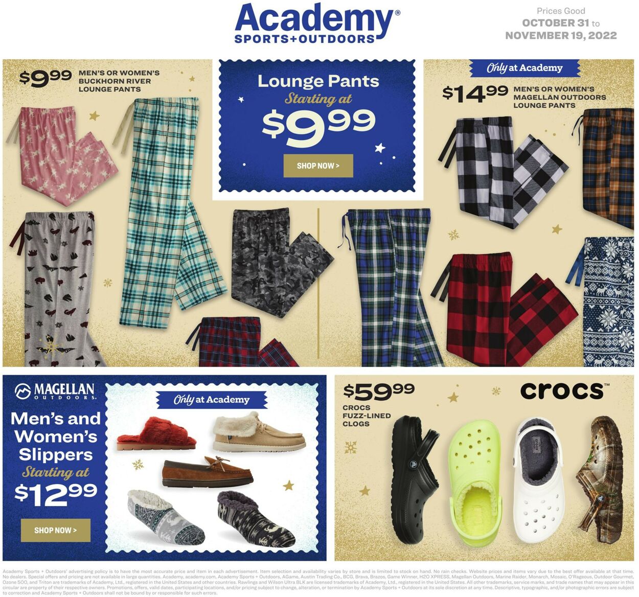 Catalogue Academy Sports from 10/31/2022