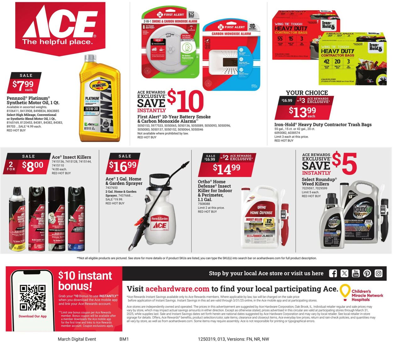 Catalogue Ace Hardware from 03/19/2025