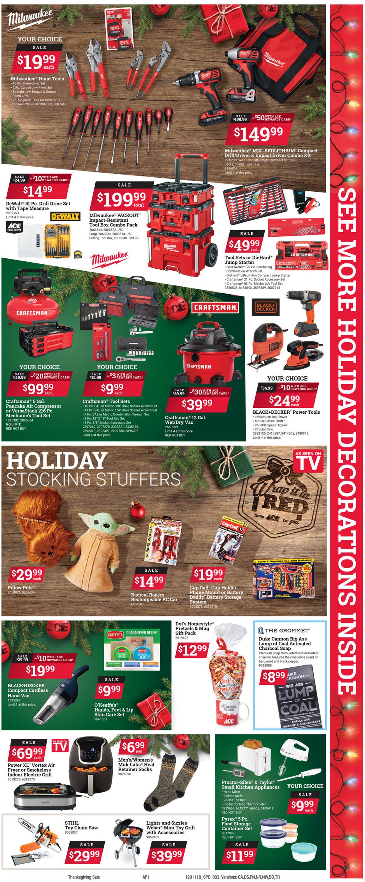 Catalogue Ace Hardware Holiday 2020 from 11/18/2020
