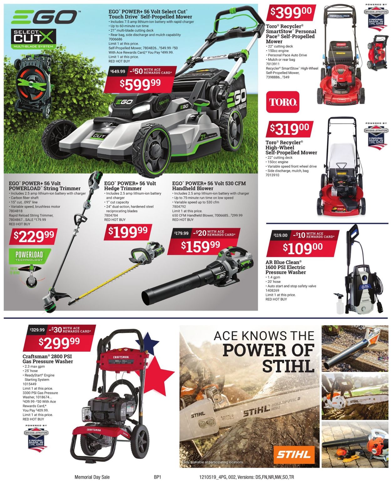 Catalogue Ace Hardware from 05/19/2021