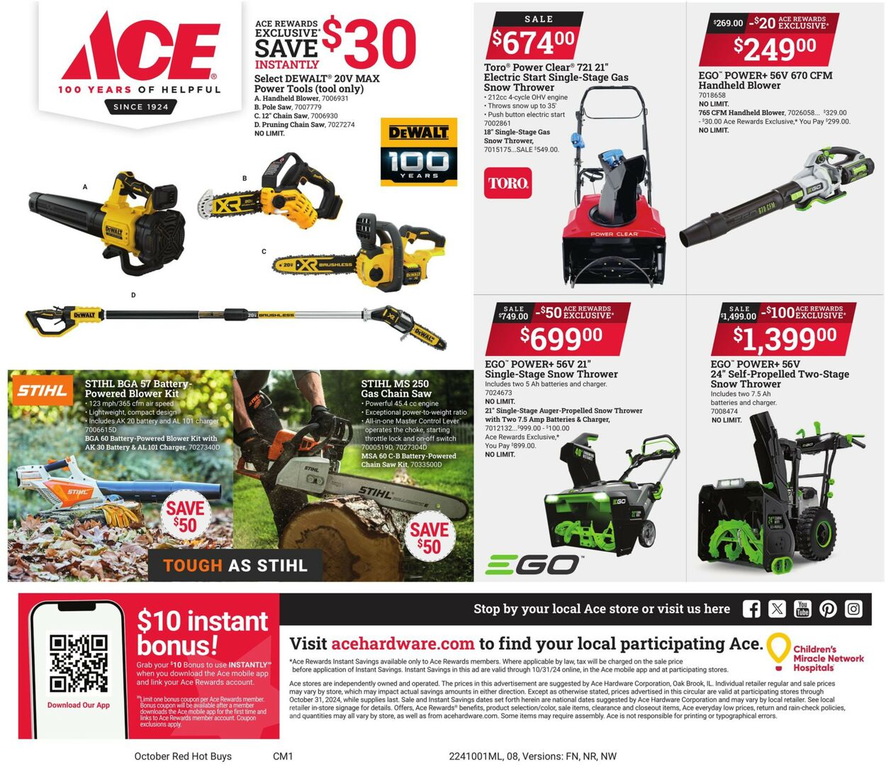 Catalogue Ace Hardware from 10/01/2024