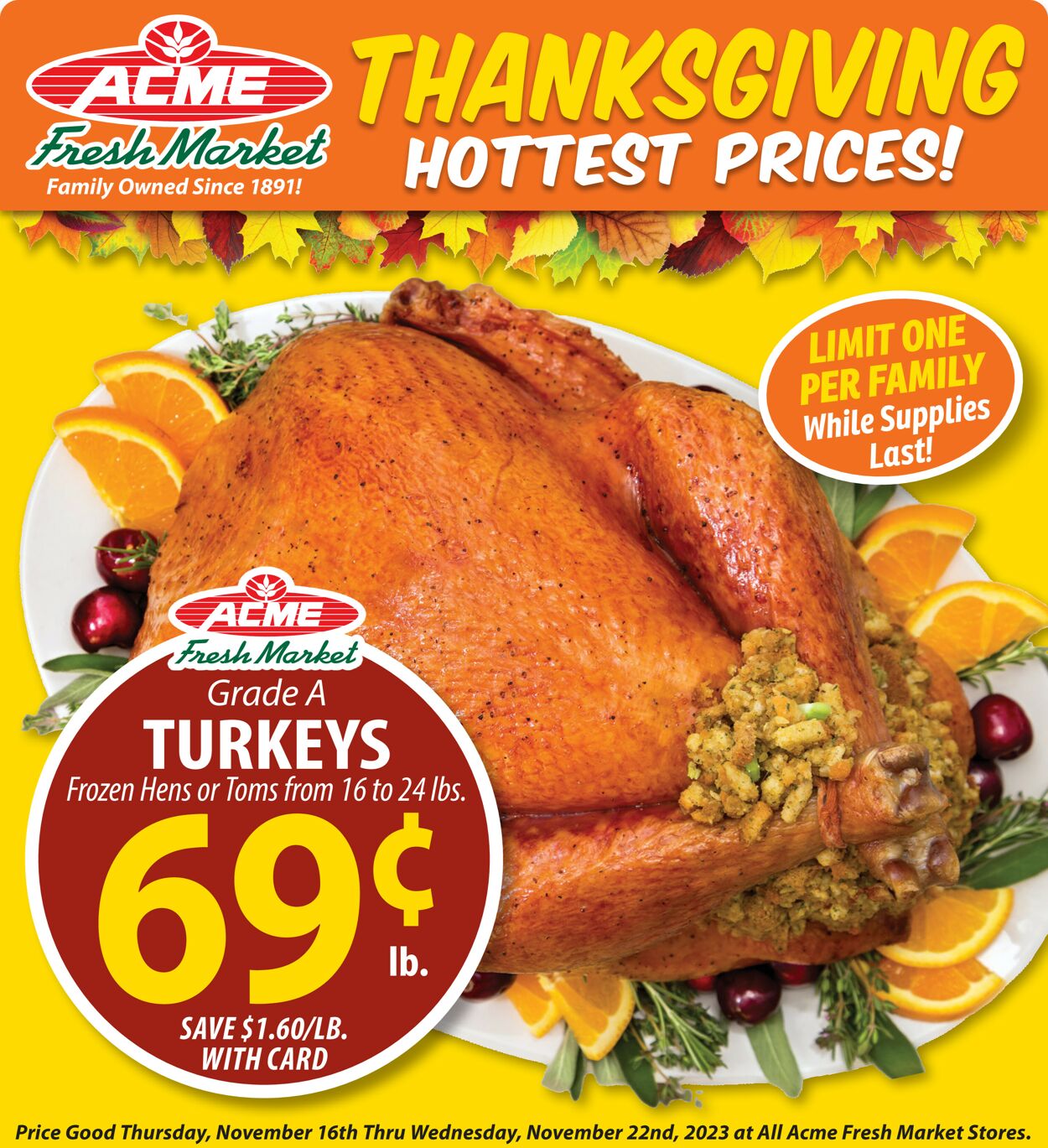 Catalogue Acme Fresh Market from 11/16/2023
