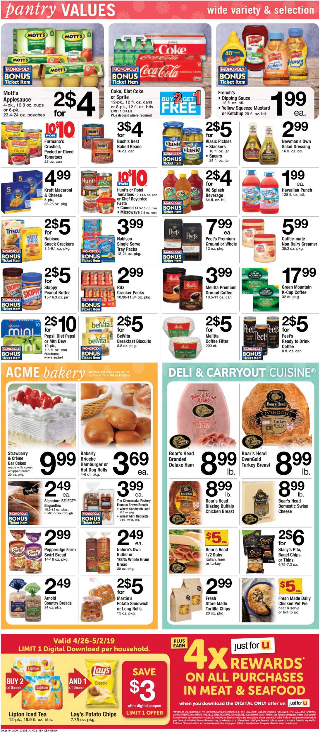 Catalogue Acme from 04/26/2019