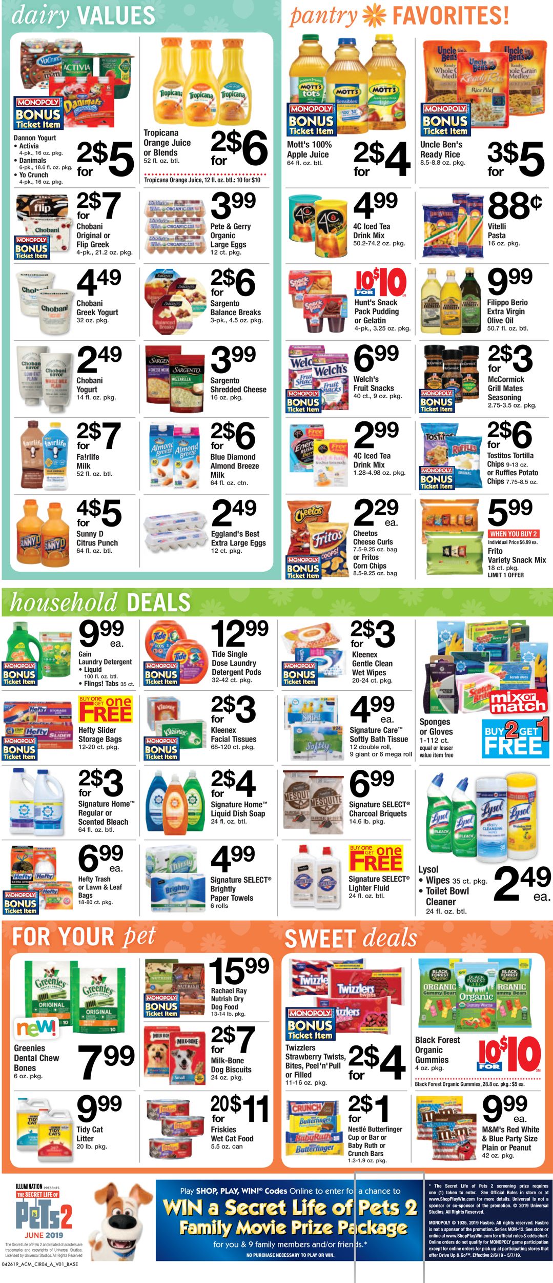 Catalogue Acme from 04/26/2019