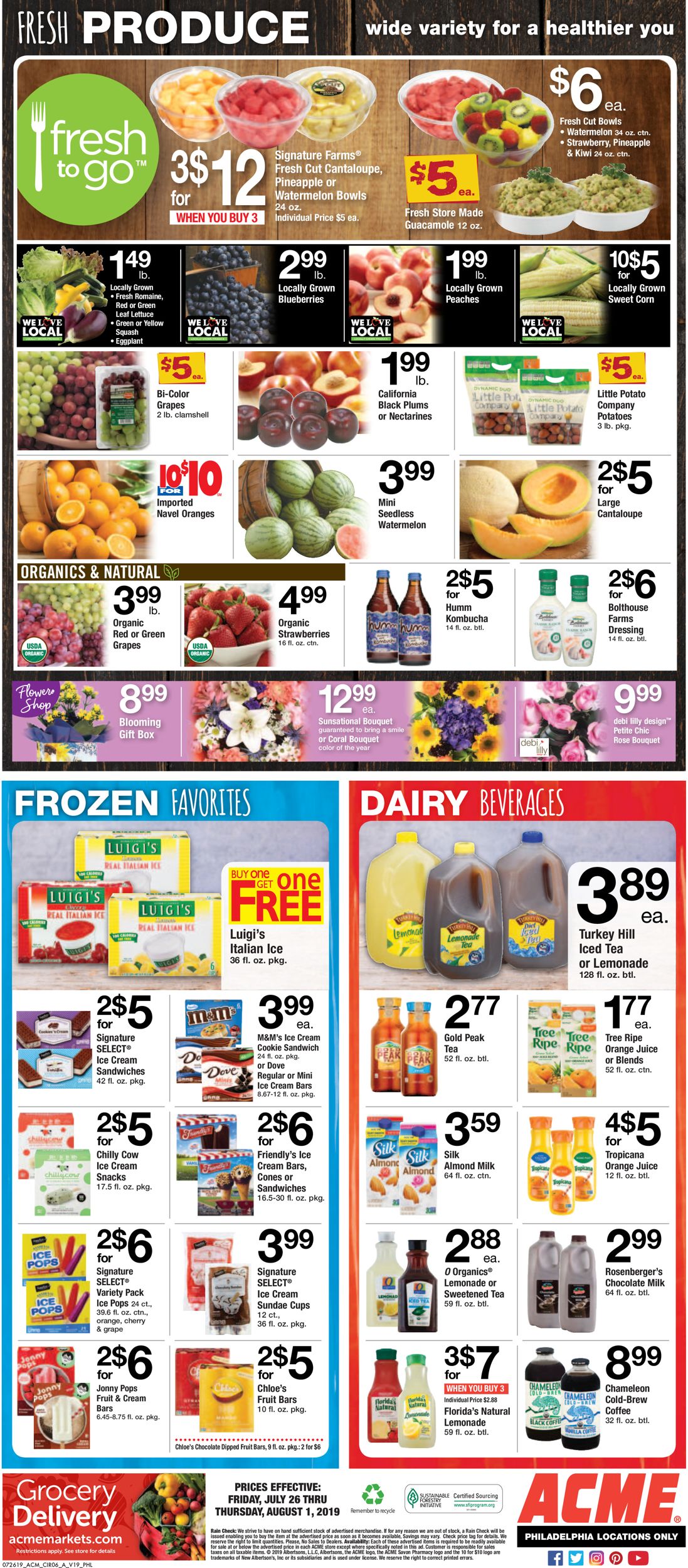 Catalogue Acme from 07/26/2019