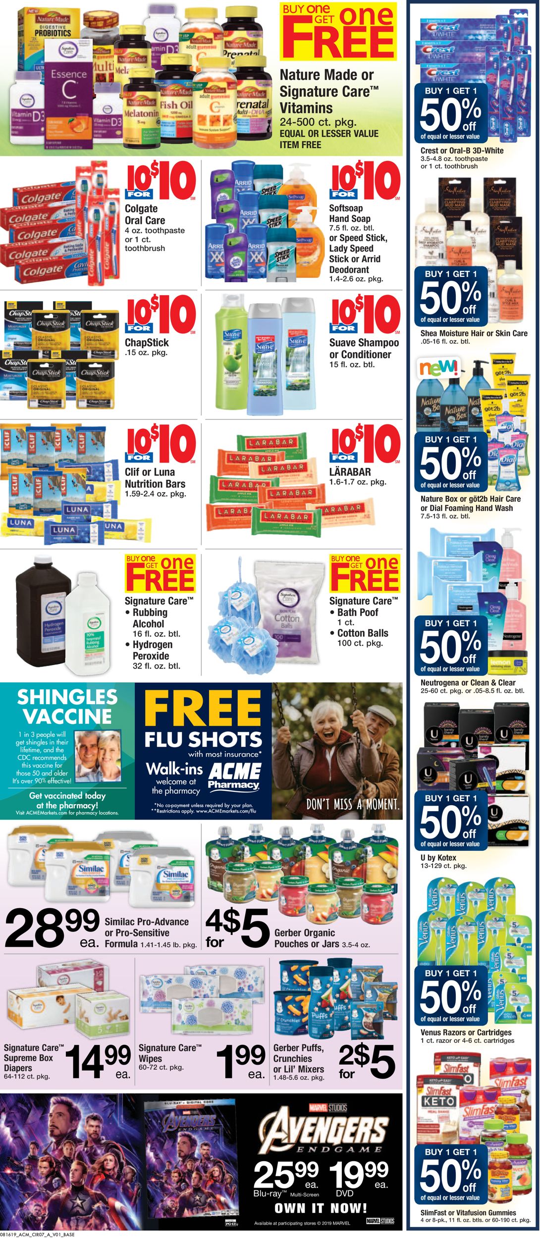 Catalogue Acme from 08/16/2019