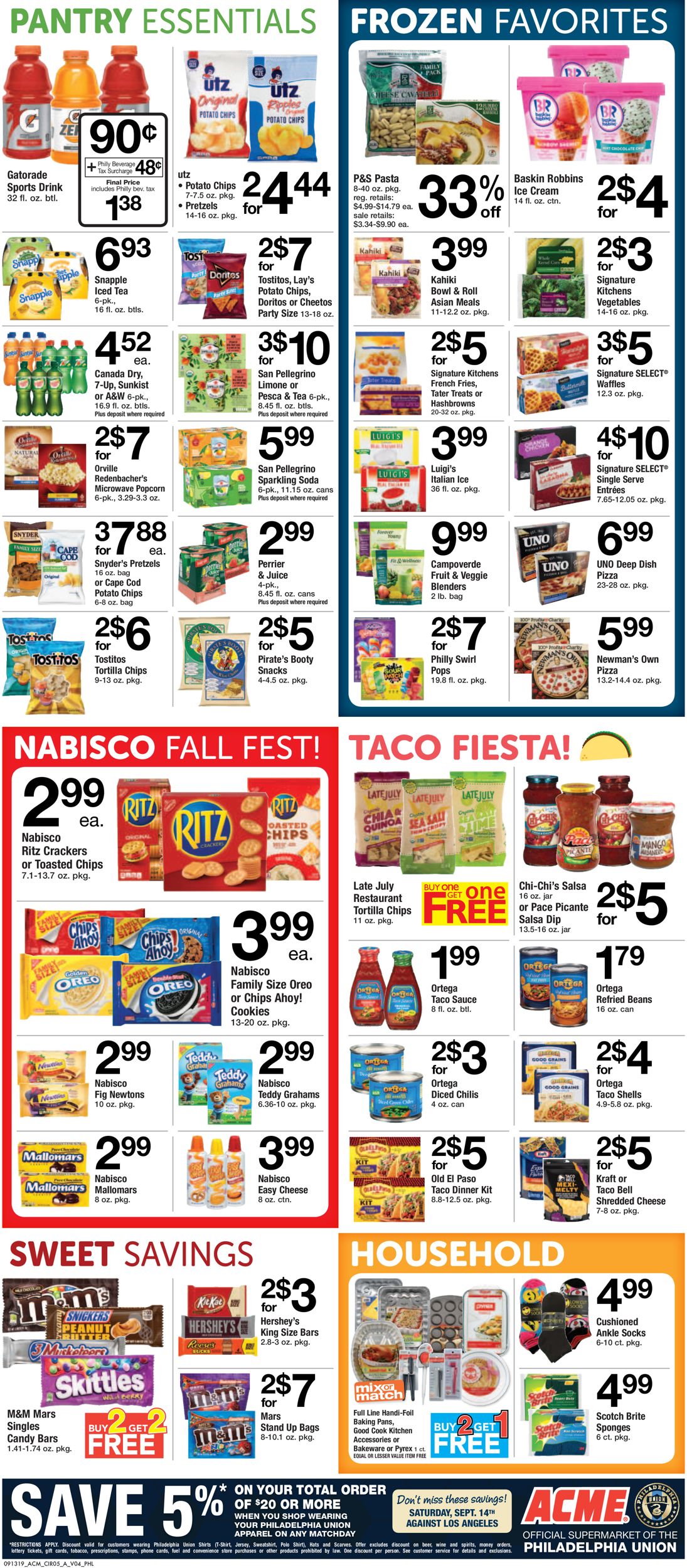 Catalogue Acme from 09/13/2019
