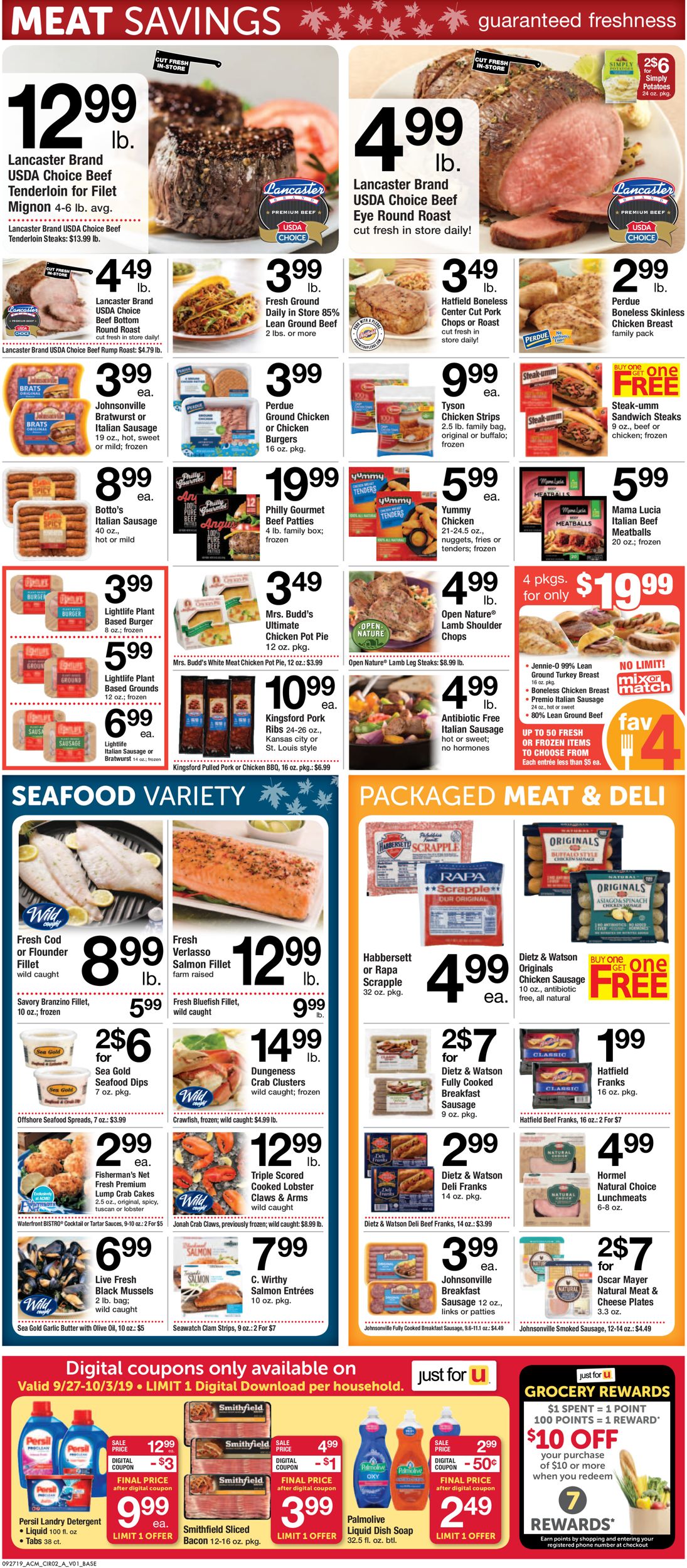 Catalogue Acme from 09/27/2019
