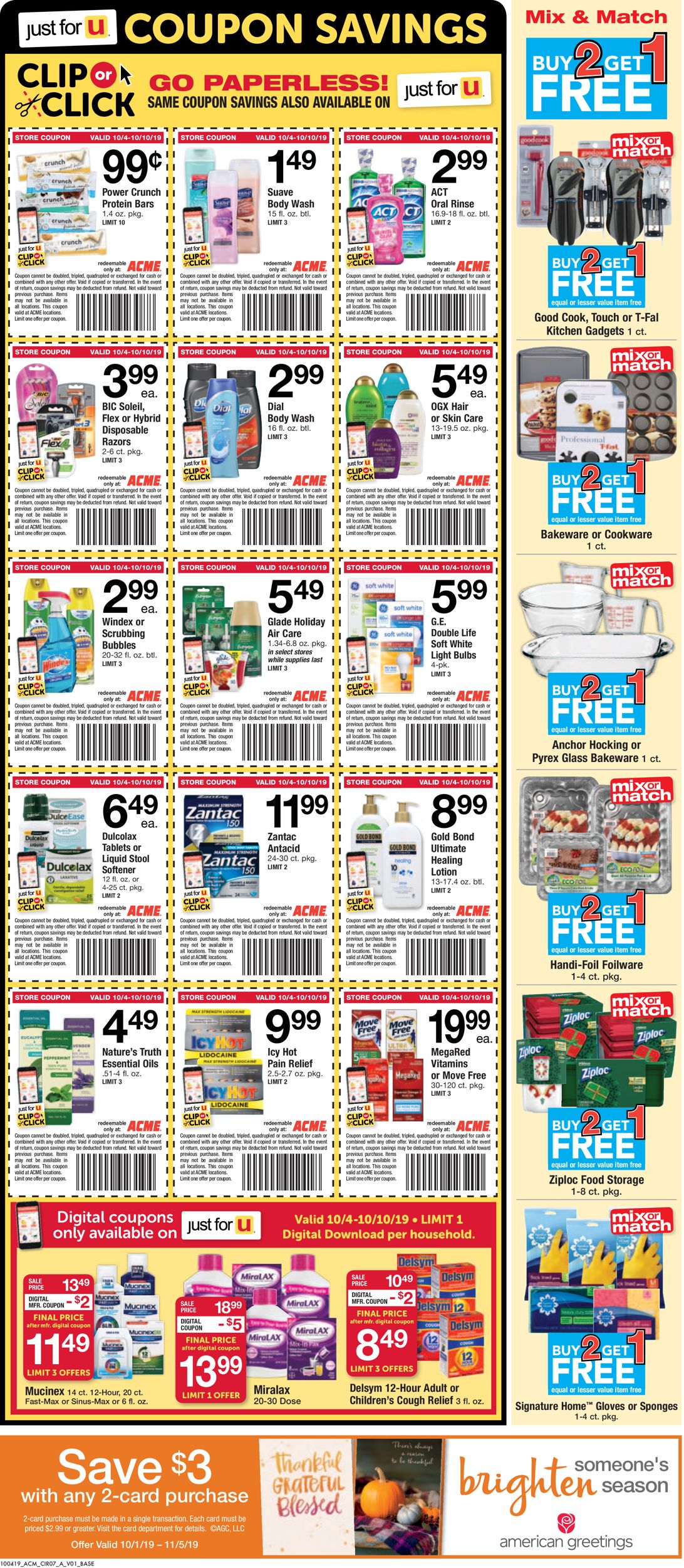Catalogue Acme from 10/04/2019